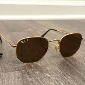 Ray-Ban Gold Sunglasses